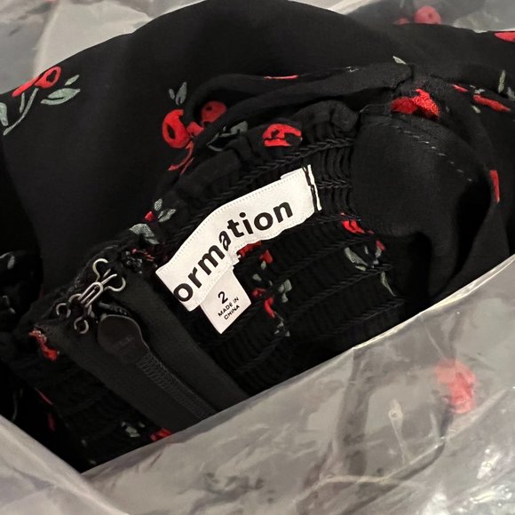 Reformation Juliette Dress in Black Cherry - Picture 14 of 15